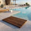 Tapis en bois de teck antidérapant Petties-537128553