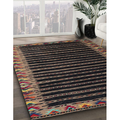 Tapis abstrait 100% lavable à la machine 4453