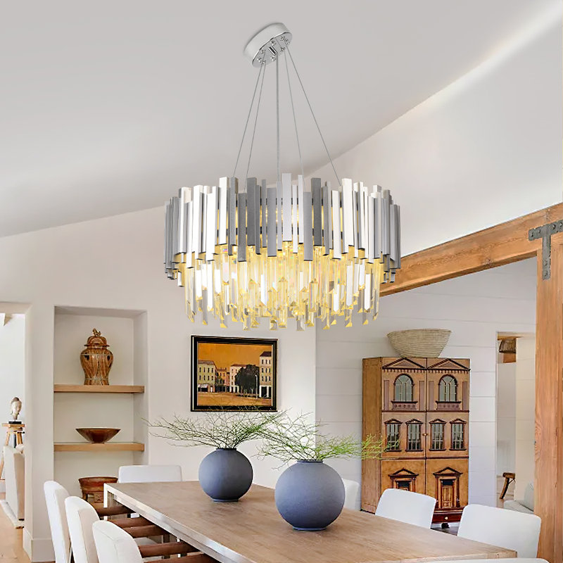 Abaz Chandelier, Silver, 55cm x 30cm, 9