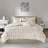 Raina Metallic Printed 5-Piece Full/Queen Comforter Set-10070211-809443
