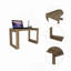 Bureau 120, quatre pieds
