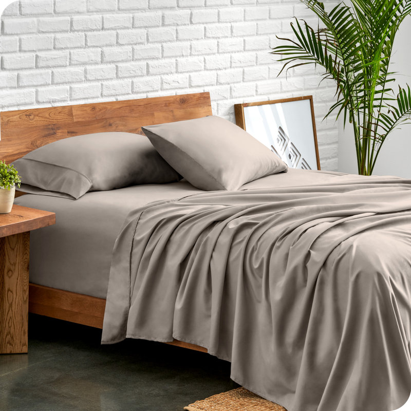 Ensemble de 3 valises pour chambre d'amis, Brun, Ensemble de draps pour très grand lit avec 2 taie