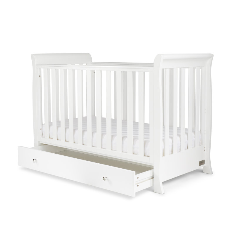 Snowdon 4 in 1 Mini Cot Bed and Premium Sprung Mattress  - White