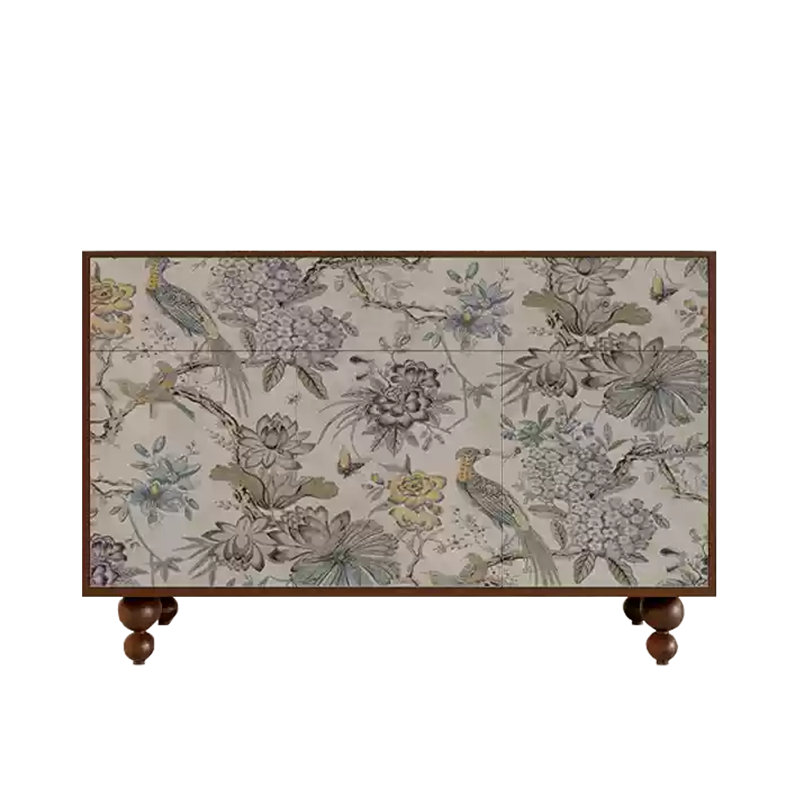 Buffet décoratif Light Luxury, Noyer / multicolore