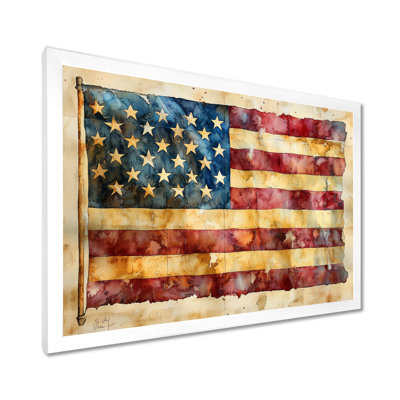 Ratification de la déclaration des droits, drapeau des États-Unis II - États-Unis, art mural large