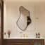 Miroir mural irrégulier en métal asymétrique
 Miroir décoratif pour salle de bain-917321073-917321074