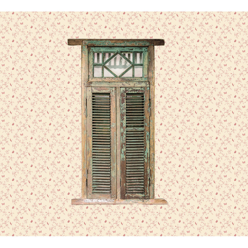 Santa Ana 10m x 53cm Matte Wallpaper Roll, Red/Cream