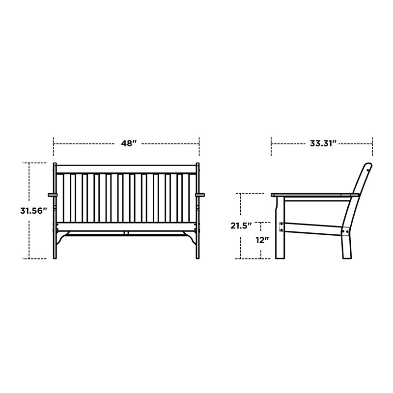 Vineyard Deep Seating Loveseat, Slate Gray Frame/White Cushion