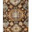 Tapis unique bleu / brun clair / brun de 6 pi 5 po x 8 pi 11 po Deliylah