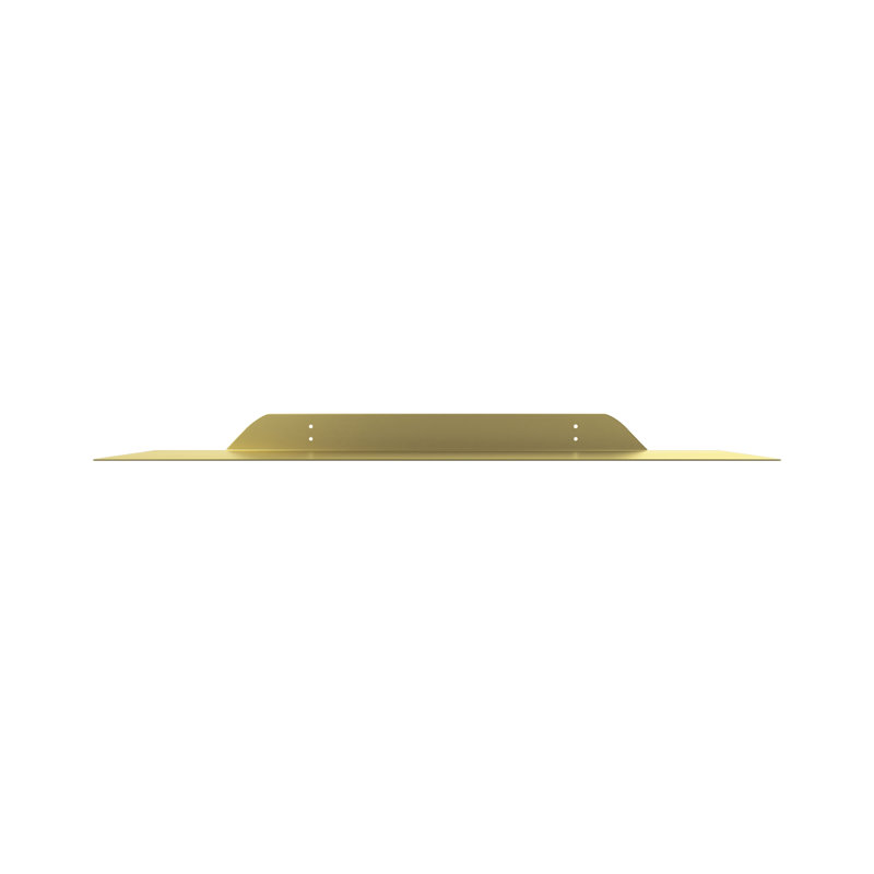 Tablette flottante Maja, H 1,75 po x l 24 po x P 6 po, Doré