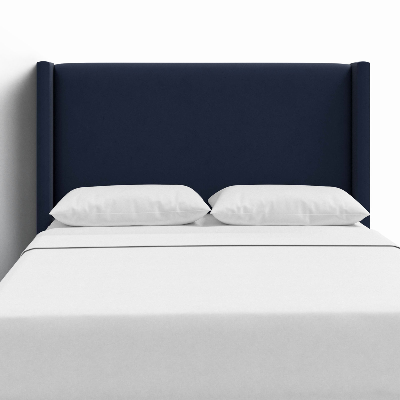 Hanson Upholstered Headboard, King, Classic Ink Performance Velvet