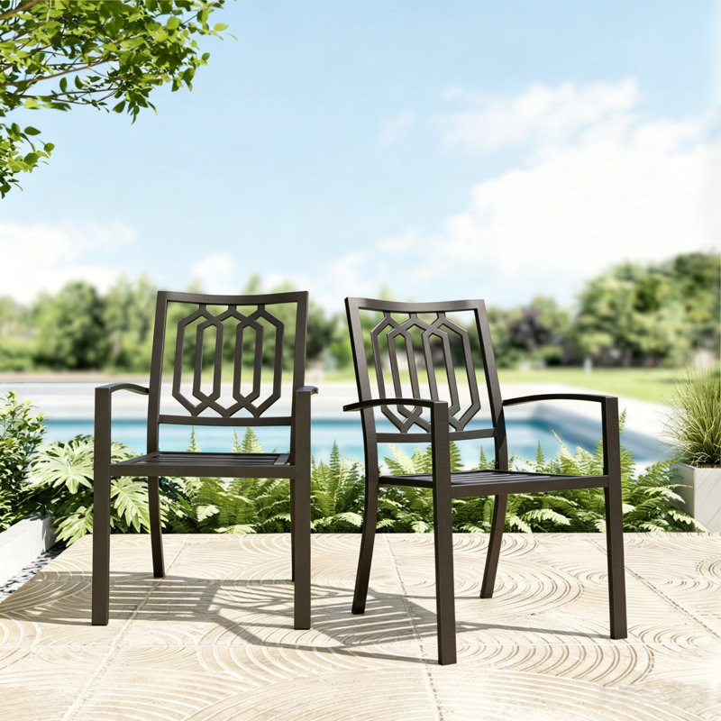 Stackable Outdoor Patio Dining Armchair