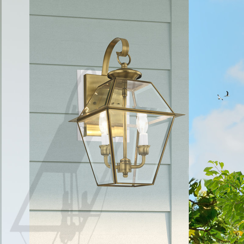 Boto Solid Brass Wall Light, Antique Brass