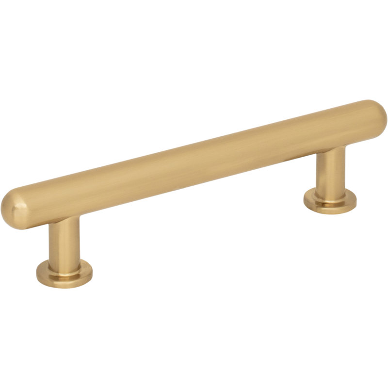 Lambert 5 1/16" Center To Center Bar Pull, 3 3/4", Gold
