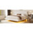White  Boucle Floating Bed with Light,King-2003143035