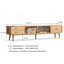 North American A-Grade Solid Beech TV Cabinet With Chinese Changhong Glass Doors And Two Drawer Storage Space