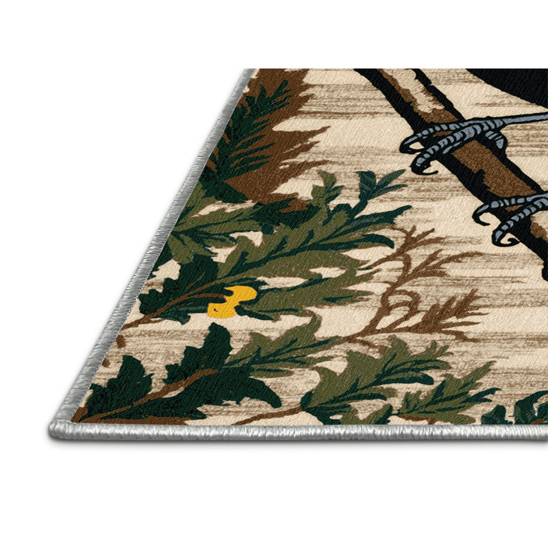  Tapis lavable de merle commun, Rond 3 pi