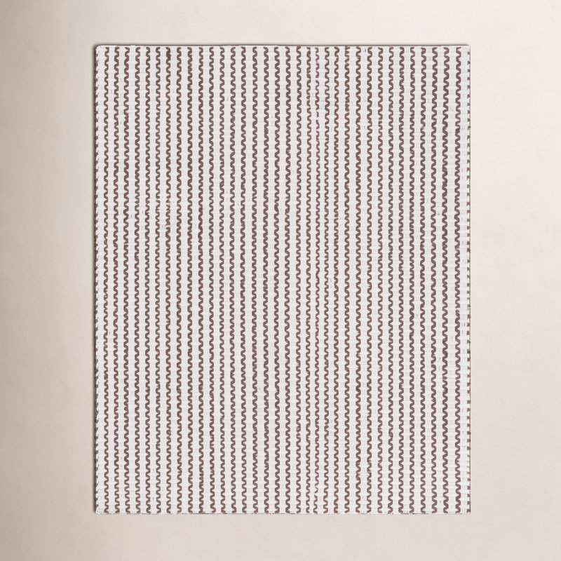 Hand-Woven Chevron Cotton Rug, Rectangle 9' x 12'