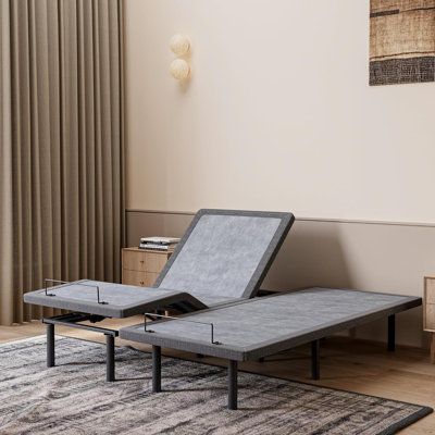 Structure de lit escamotable réglable très grand avec massage, Zero Gravity, USB, éclairage sous le lit, contrôle d'application, série E3100