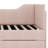 Twin Size L-Shaped Corduroy Daybed,Upholstered Bed Frame With 2 Storage Drawers-1195071820
