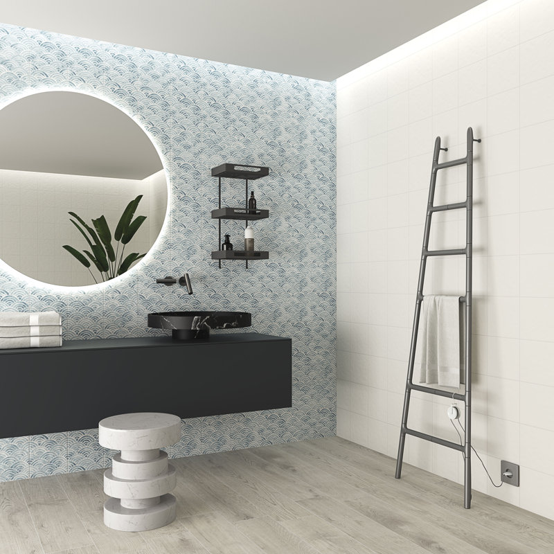 Berta 7-7/8 In. X 7-7/8 In. Ceramic Wall Tile, Escalas