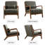 66 cm Wide Modern Minimalist Upholstered Solid Wood Accent Armchair with A Supportive Backrest (Set of 2)-1371849013