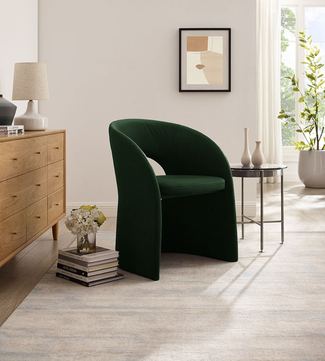 Hama Dining Armchair, Green