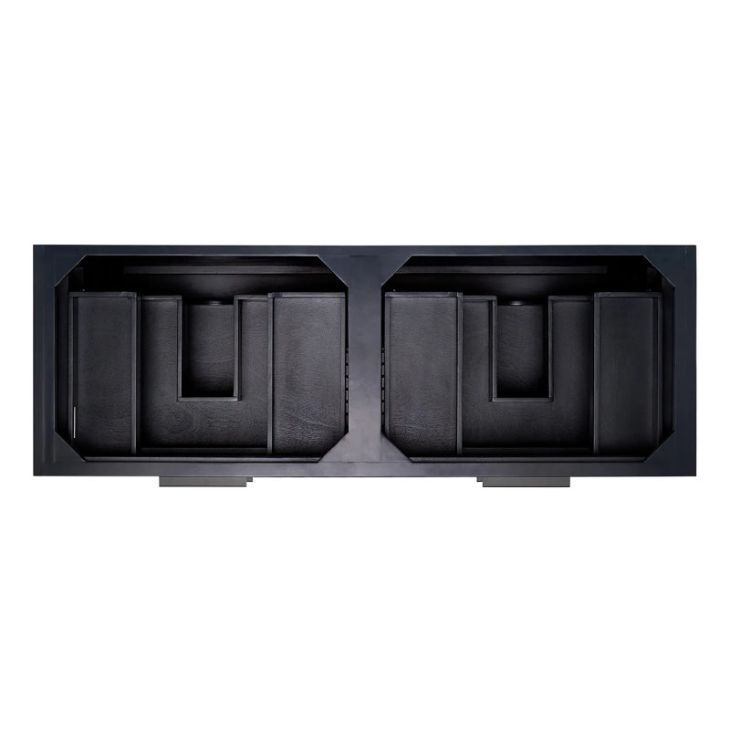 60" Hytes Double Bathroom Vanity Set with Rectangular Undermount Sinks