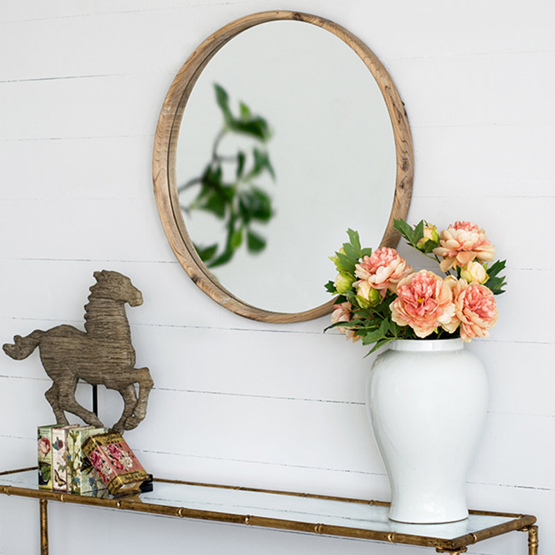 Miroir mural rond 28 po