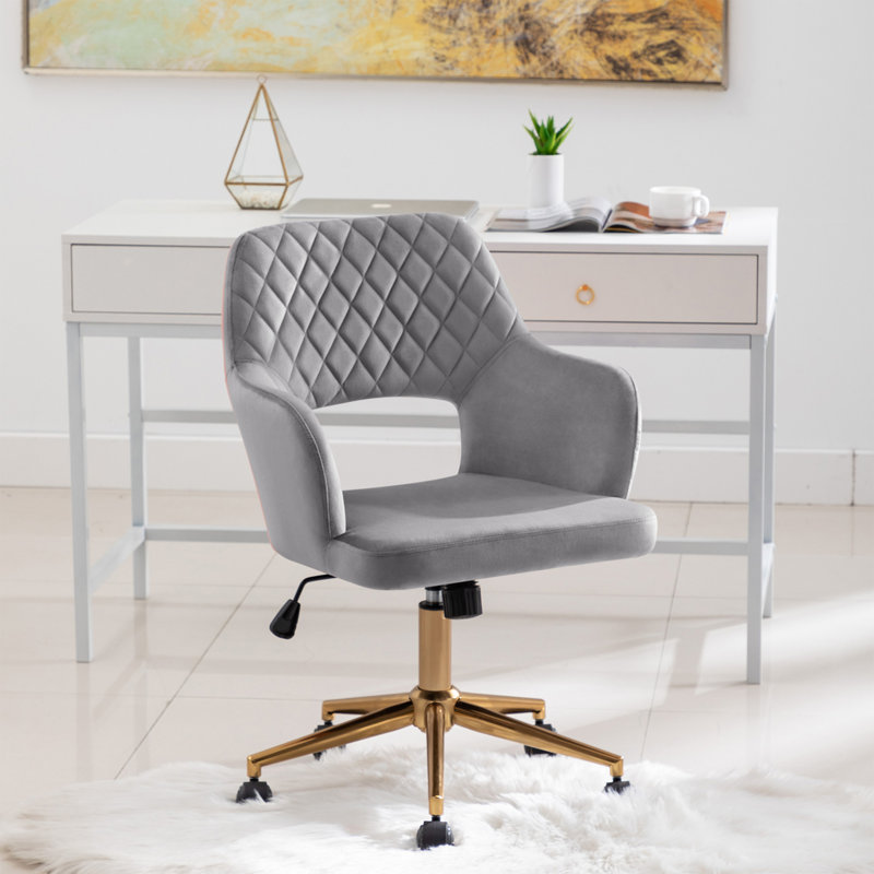 Chaise de travail Rundelle, gris