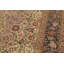 Tapis en laine ivoire/brun 8 pi 11 po x 12 pi "one-of-kind" à la main noué la 1960 heritage Roca