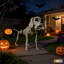 Décoration de squelette de chien posable d'Halloween avec articulations mobiles