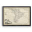 Carte de l'Amérique du Sud - Cadre photo imprimé sur toile-232998976-232998988