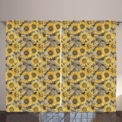 Semi Sheer Curtain Pair