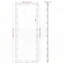 Miroir de plancher argenté pleine longueur avec 3 lumières de couleur: 63 po x 24 po, options de luminosité, cadre en aluminium, couleurs et niveaux de salon de 63 po x 24 po, contrôle tactile, cadre-2100077320