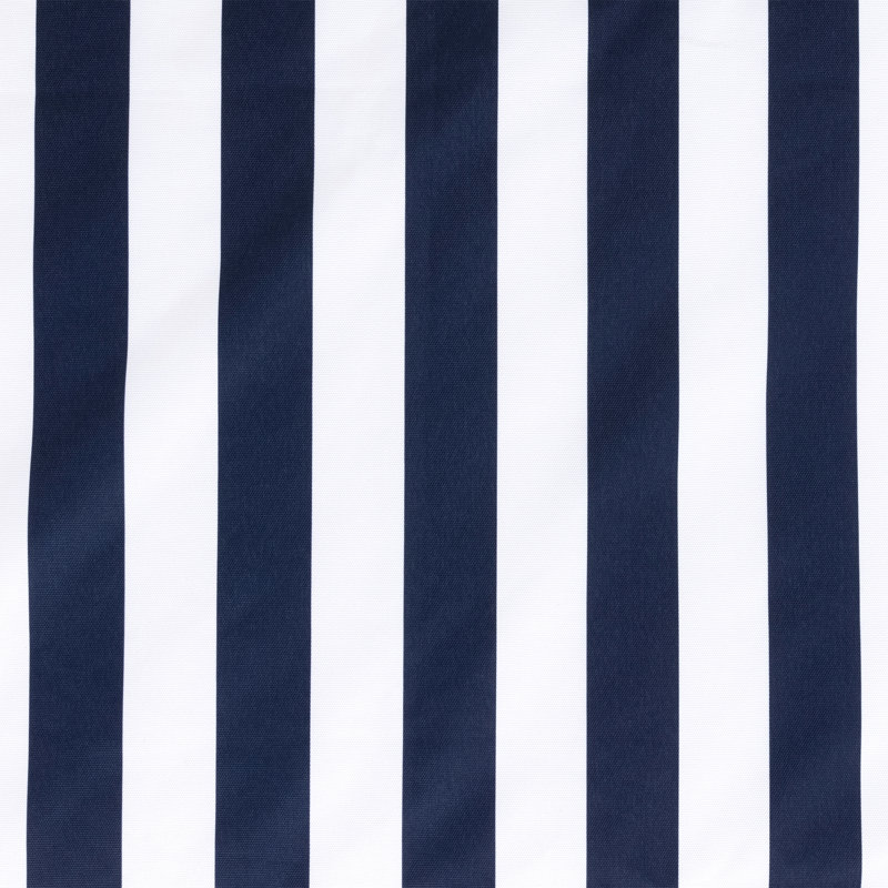 Deck Outdoor High Back Seat Pad, Pack of 4, Navy Striped