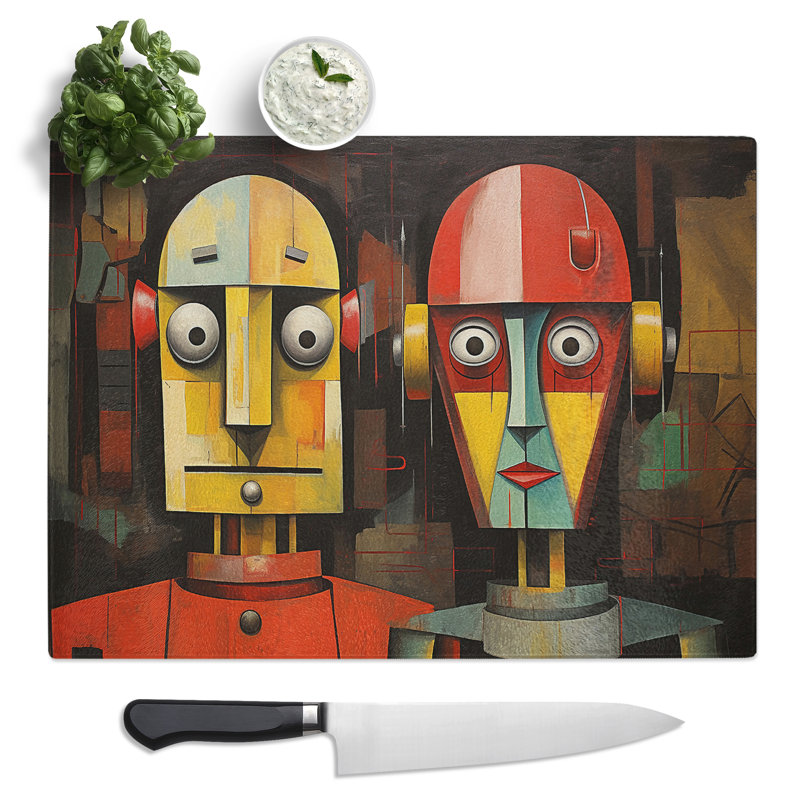 Robot Constructivism  Glass Chopping Board