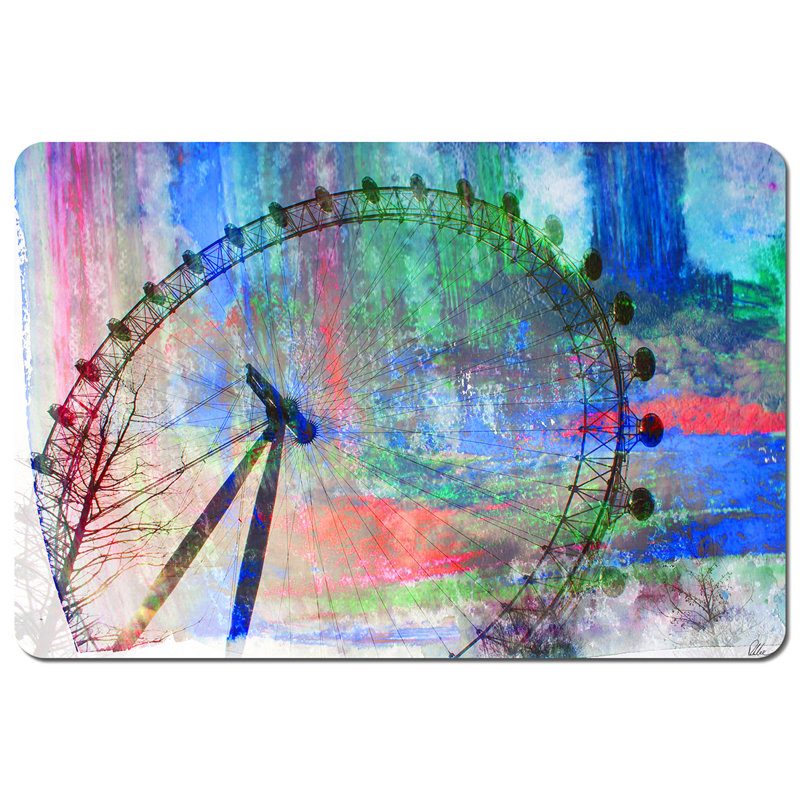 Majzara Polyester-Coated Hardboard No Pattern Rectangle Placemat