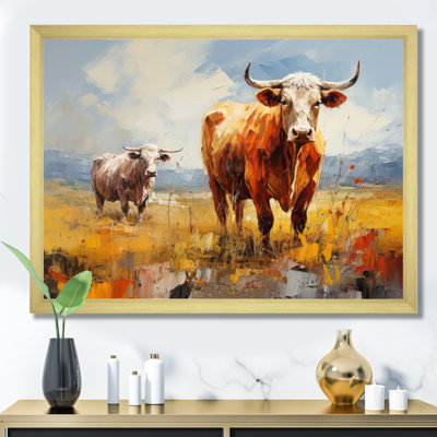Collage de bovins pastoraux - impression