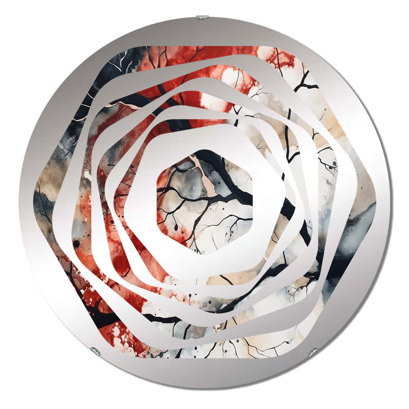 Youngsville - Miroir décoratif Amorphe, 31,4 po x 31,4 po