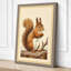 Red Squirrel Portrait Boho - Wrapped Canvas-1533791894-1533791896