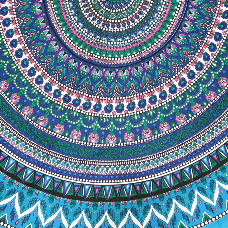 Cotton Geometric Mandala Floral Tablecloth