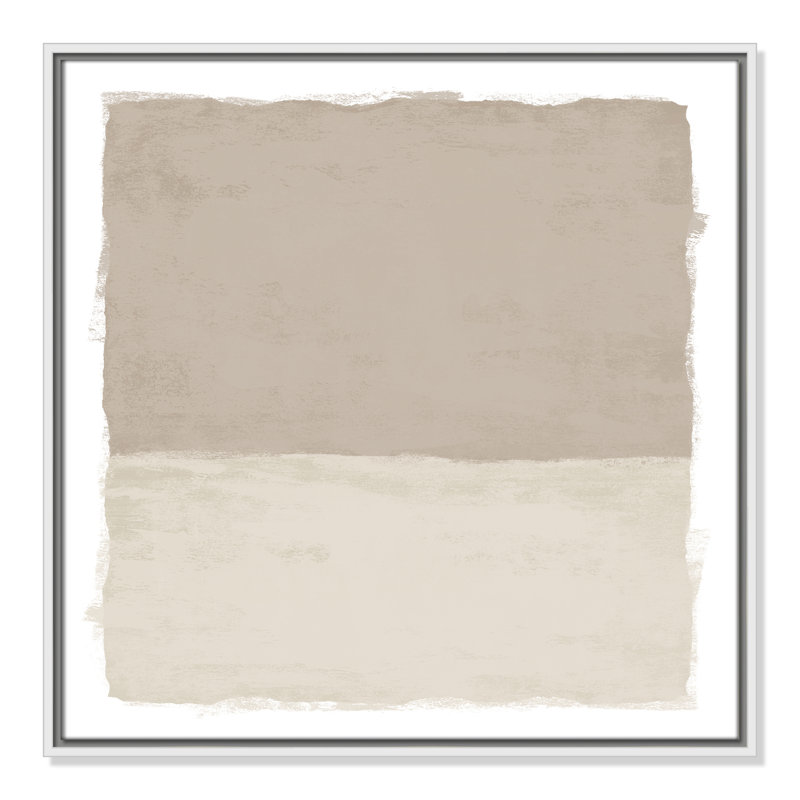 «Silent Sands I» par Natalie Carpentieri, H 25,5 po x l 25,5 po, Blanc