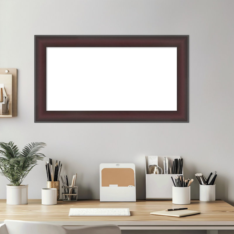 Tableau magnétique effaçable à cadre Grand Cherry, H 16 po x l 28 po