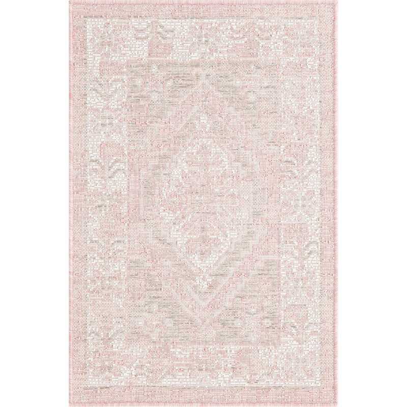 Tapis d'extérieur couleur nil rose, Rectangle 2 pi 2 po x 3 pi