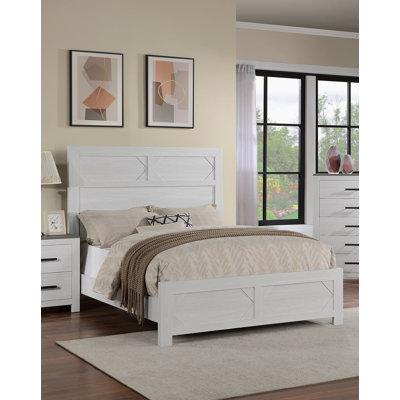 Blanc 1pc, très grand lit, tête de lit haute, panneau de fibres à densité moyenne, panneau de particules, cadre de lit, conception unique