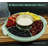 Round Cake Carrier Two Sided Cake Holder Serves as Five Section Serving Tray