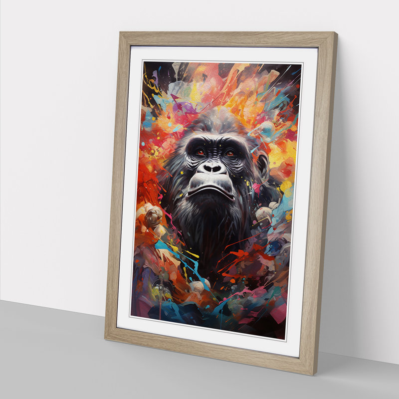 Gorilla Dadaism No.2 - Framed Print