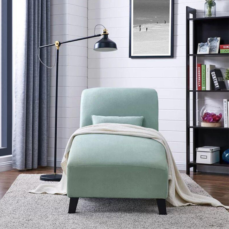 Chaise longue incurvée simple et élégante, Wathet