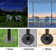 10 FT Outdoor String Light Poles for Backyard, 4-Pack, Bistro String Light Poles Includes 100 ft. of G40 LED Bulb Lights, Poles Extends up to 10 FT